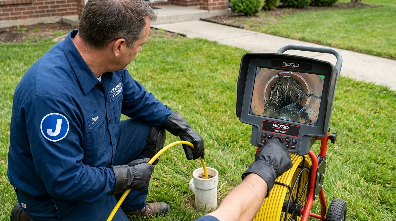 Sewer camera inspection being performed by Johns Plumbing LLC in Apopka